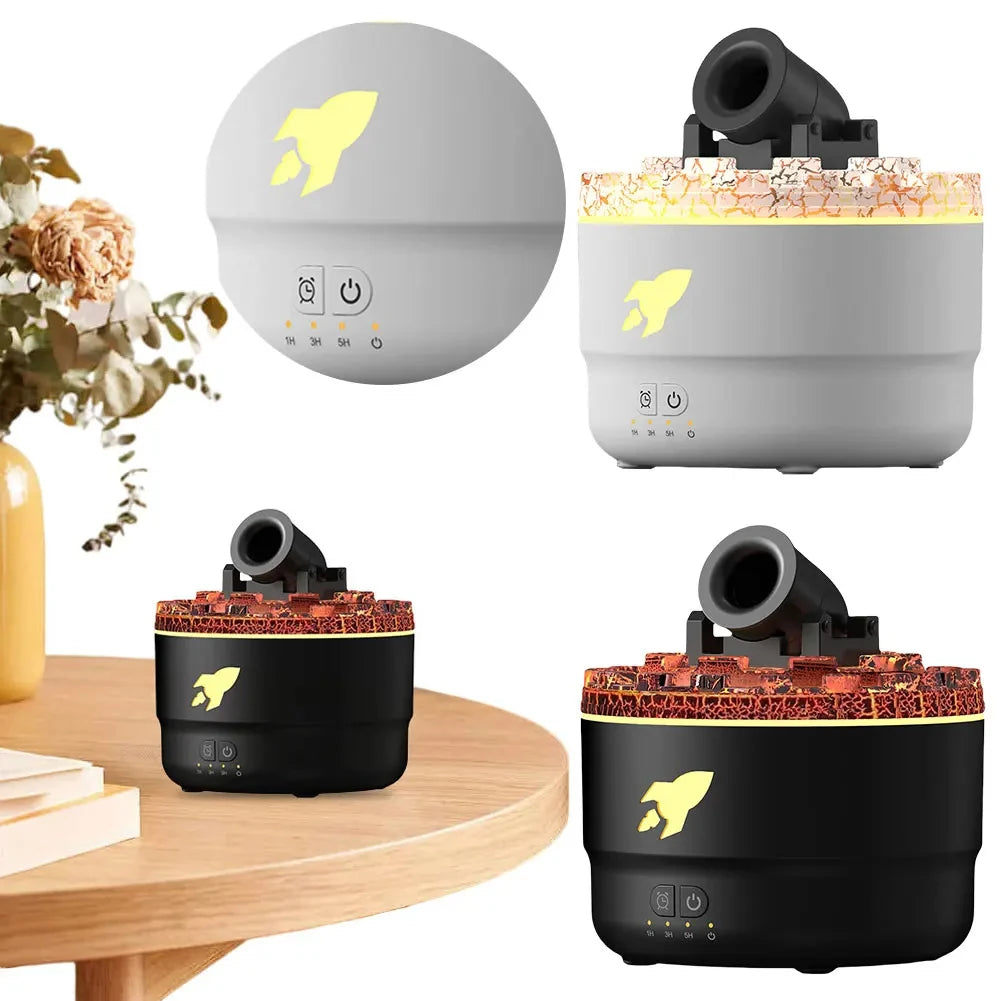 Volcanic Cannons Humidifiers Aroma Humidifier Essential Oil Diffuser Air Purifier Room Fragrance Home Office Oils Water Small