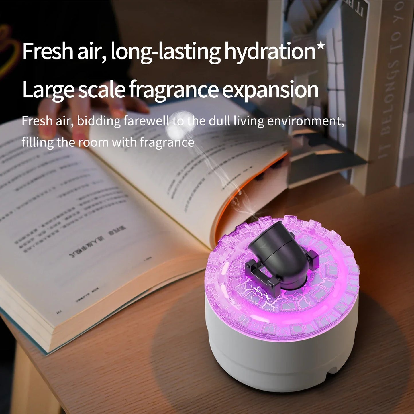 Volcanic Cannons Humidifiers Aroma Humidifier Essential Oil Diffuser Air Purifier Room Fragrance Home Office Oils Water Small